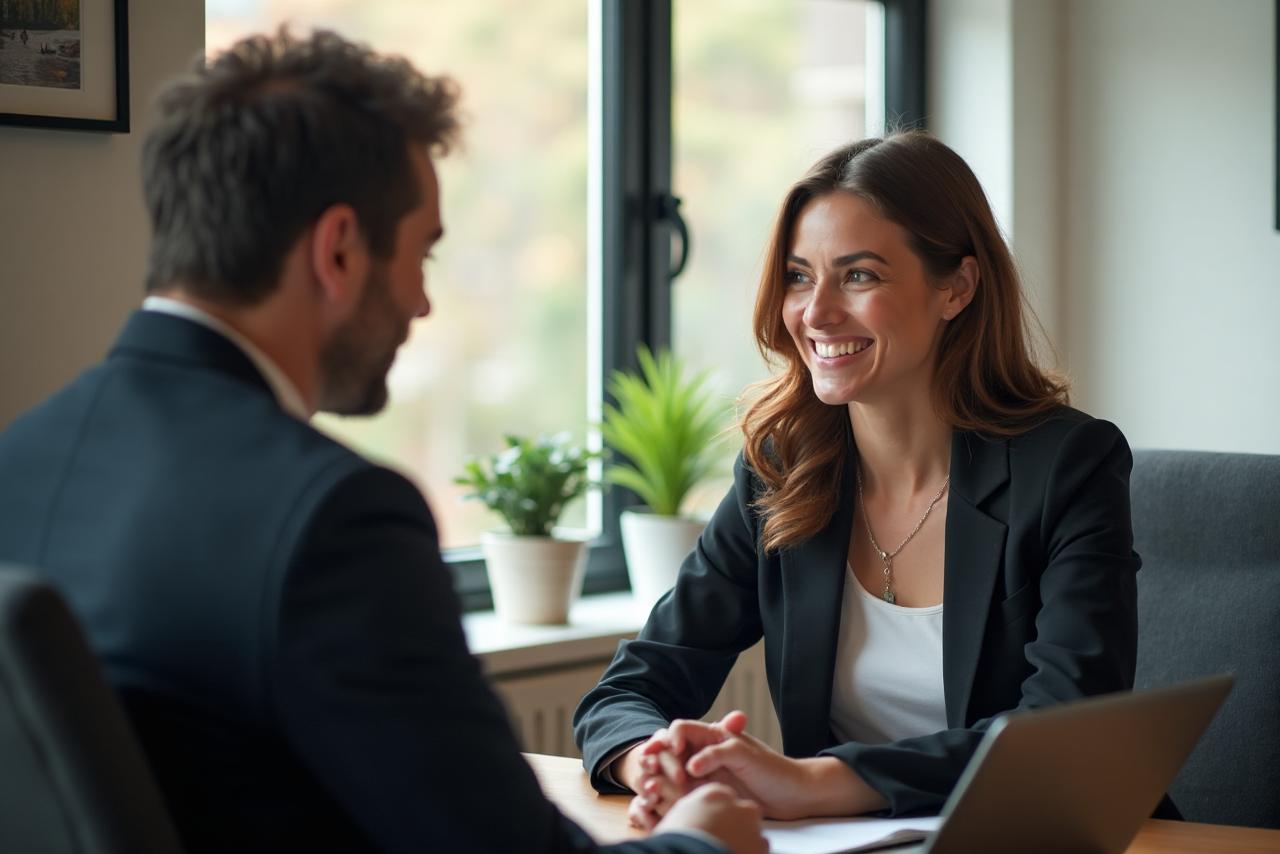 Attorney consulting with a client
